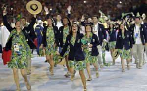 A festa dos nossos atletas no Desfile de Abertura das Olímpiadas do Rio 2016