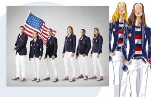 Apresentação e croquis dos uniformes olímpicos norte americano assinados por Polo Ralph Lauren
