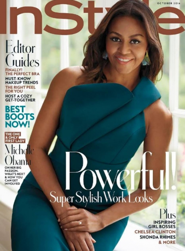 Michelle Obama no ensaio de capa da InStyle americana. Foto: Reprodução/Twitter